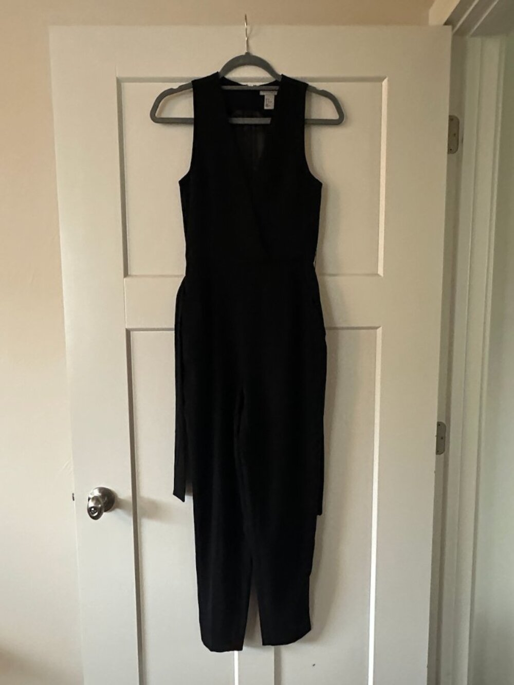 Women's Black Sleeveless Jumpsuit